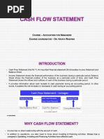 Cash Flow Statement: C - A M C - D - K W