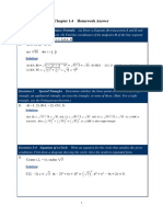 Chapter 1.4 Homework Answer: Solution