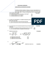 Examen Parcial Matematica Superior