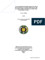 Pemeriksaan Bakteri Koliform Menggunakan Metode Most Probable Number (MPN) Pada Air Bersih Di Laboratorium Kesehatan Provinsi Sumatera Utara