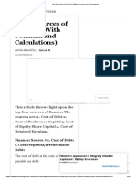 Top 4 Sources of Finance (With Formula and Calculations)