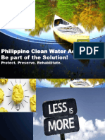 Philippine Clean Water Act Be Part of The Solution!: Protect. Preserve. Rehabilitate