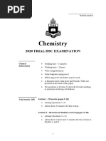 Sydney Boys 2020 Chemistry Trials & Solutions