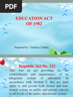 Education Act of 1982