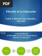 Filosofia de La Educ. Inicio.