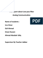 This Report About Low Pass Filter