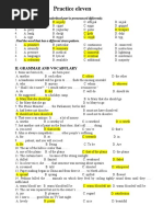 Practice Eleven: I. Phonetics