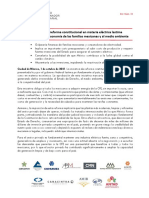 Reforma Eléctrica 'Lastima Profundamente' La Economía de México: CCE