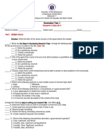 Summative Test:: Research in Daily Life II