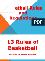 .Basketball Rules and Regulation.