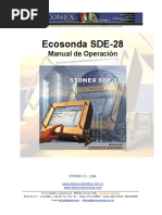 Manual Ecosonda Sde 28