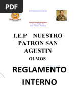 Reglamento Interno Colegio San Agustin