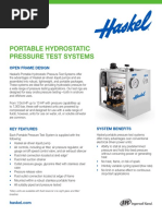 Haskel Portable Hydrostatic Pressure Test System