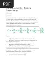 Fórmula Polinómica