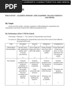 FS EPISODE 2 Learners Characterstcs and Needs