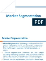 Unit 4 - Segmentation, Target Marketing, Positioning