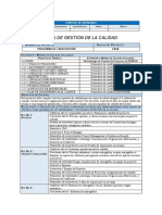 Plan de Gestión de La Calidad