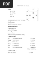 Design of Floor (Slab 5) : La LB