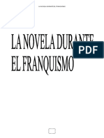 La Novela Durante El Franquismo