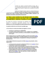 Derecho Mercantil Tema I Evolución Histórica de Los Títulos Valores