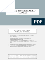 7 Bentuk-Bentuk Rumusan Masalah