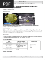 DTC P0221: Throttle - Pedal Position Sensor - Switch 'B' Circuit Range - Performance