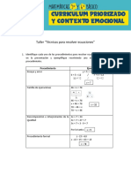 Taller Técnicas para Resolver Ecuaciones María Pérez