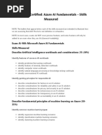 Microsoft Certified Azure Ai Fundamentals Skills Measured