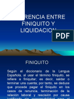 Finiquito y Liquidacion