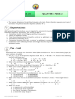 Expectations: Mathematics 10 Quarter 1 Week 2