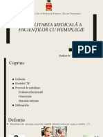 Reabilitarea Medicală A Pacienților Cu Hemiplegie