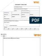 Assignment 1 Front Sheet: Date Received (1 Submission)