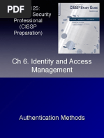 CISSP Prep CH 6. Identity and Access Management