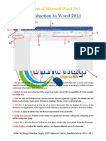 Introduction To Word 2013 (Home Tab)