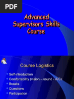 Advanced Supervisory Skills