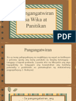 Pangangatwiran Sa Wika at Panitikan