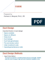 Industrial Hygiene: Duct Design