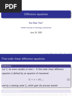 Difference Equations