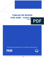 Tablas de Descompresión Con Aire - FAAS