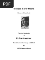 UG Krishnamurti - Stopped in Our Tracks - Series 1