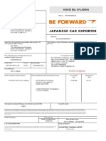 Third Original: Place of Delivery (If Port of Discharge Is Named Then Only To Be Completed If Outside