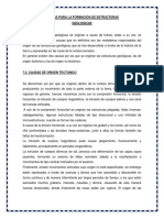 CAUSAS PARA LA FORMACION DE ESTRUCTURAS GEOLOGICAS para Envio