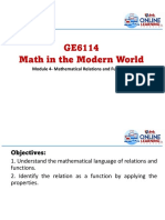 Week 4 - Mathematical Relation and Function