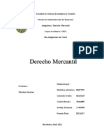 Actos de Comercio Trabajo de Derecho