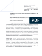 Adjunto La Constancia de Deposito Judicial .