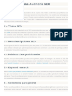 26 Pasos para Hacer Una Auditoría SEO - (Guía + Tutorial)