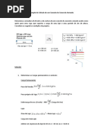 Exemplo de Cálculo de Um Consolo Curto