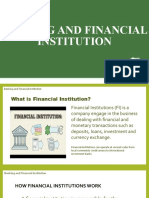 Banking and Financial Institution