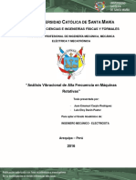 Análisis Vibracional de Alta Frecuencia en Máquinas Rotativas