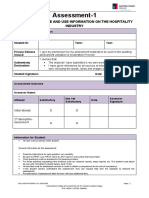 Assessment-1: Sithind002 Source and Use Information On The Hospitality Industry